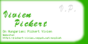 vivien pickert business card